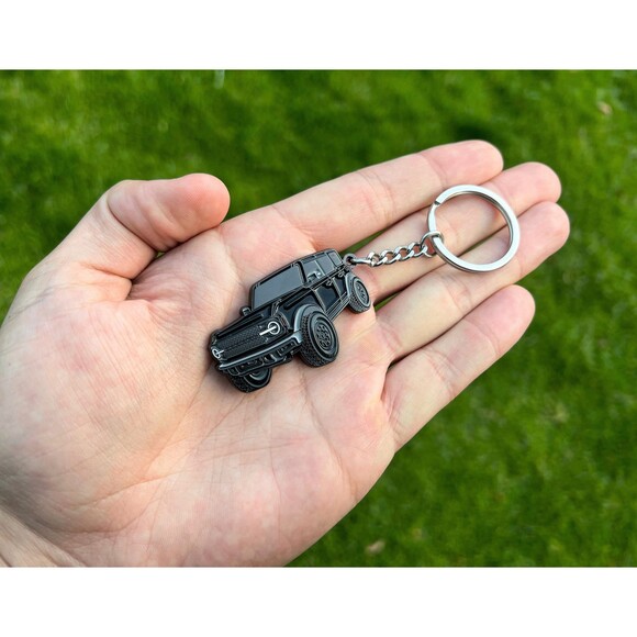 Bronco Keychain Accessories 4 door key chain Ford Bronco Toy Truck Key Chain - Picture 6 of 10